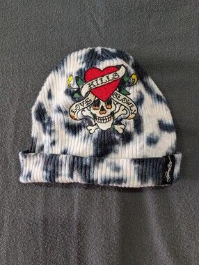Ed Hardy Love Kills Slowly Tie Dye Beanie